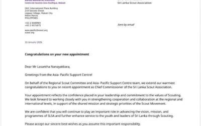 Warm congratulations from the Asia-Pacific Support Center