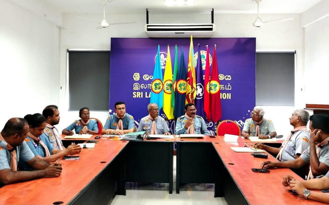 13 වන ජාතික සහාය පුහුණු කිරීමේ නායක පාඨමාලාව සඳහා සම්මුඛ පරීක්ෂණය බාලදක්ෂ මූලස්ථානයේදි ……..